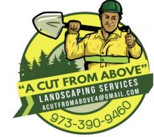 A CUT FROM ABOVE LANDSCAPING/HARDSCAPING logo
