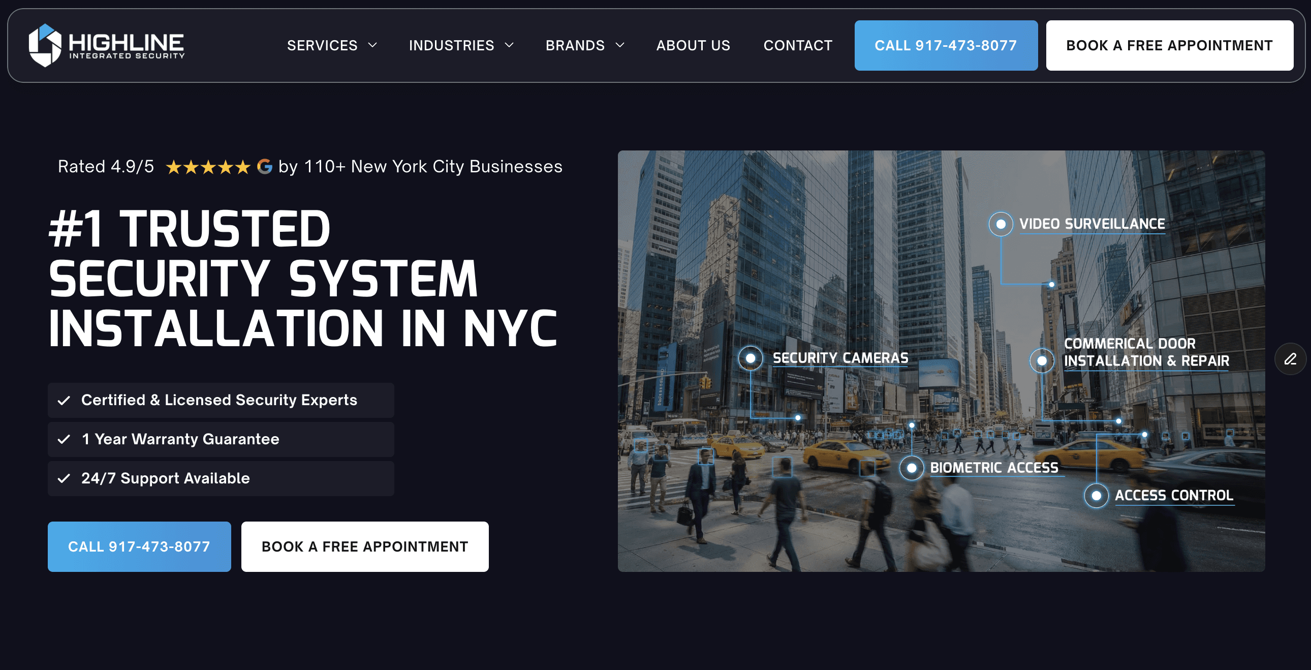 NY Highline Integrated Security Systems | Security Camera, Access Control Installation logo