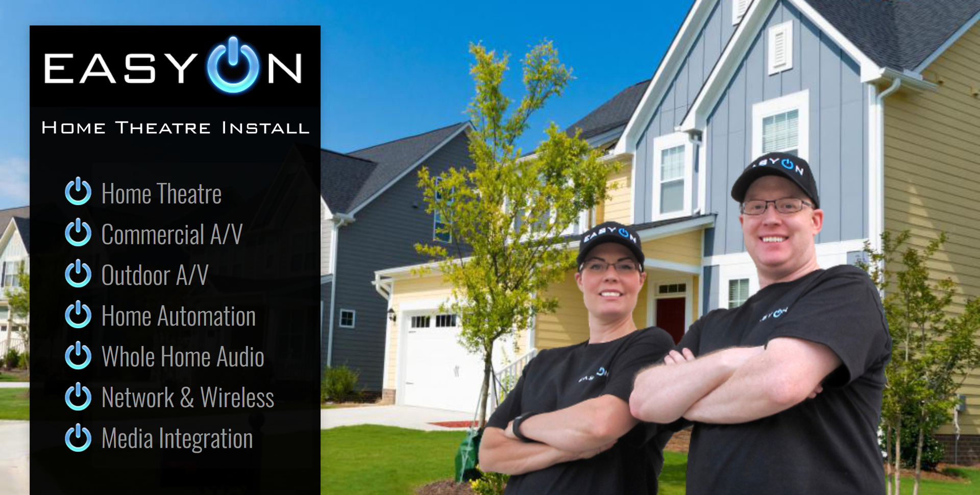 EasyOn Home Theatre Install logo