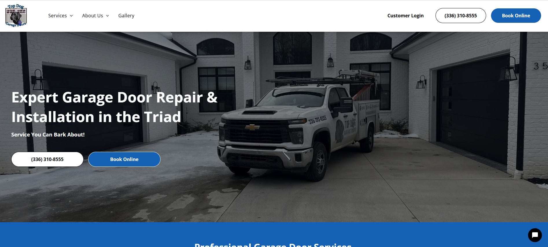 Top Dog Garage Doors logo